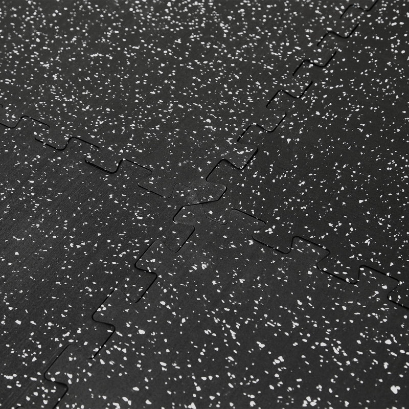 Xspec 1/2" Thick 48 Sq Ft (Set Of 12 Tiles) Interlocking Rubber Top EVA